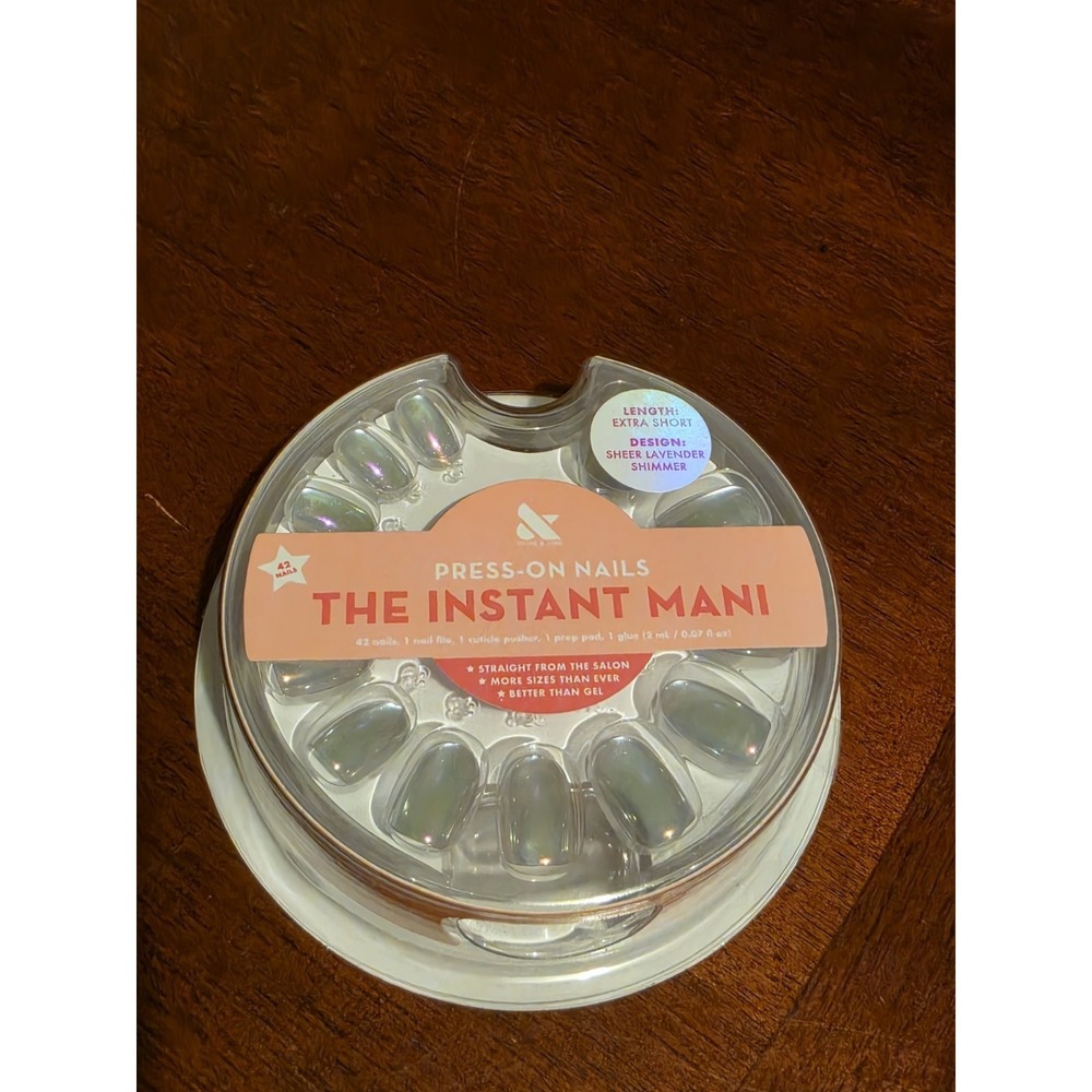 Olive & June Instant Mani Press-On Nails | Extra Short Round 42 Count NEW